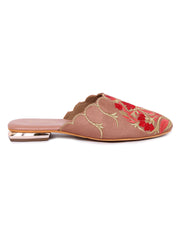 LA SAVIE Flat Sandal Mules For Women Pink