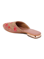 LA SAVIE Flat Sandal Mules For Women Pink