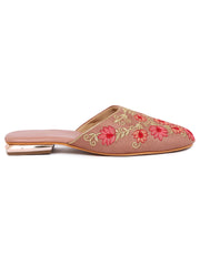 LA SAVIE Flat Sandal Mules For Women Pink