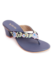 LA SAVIE Women Navy Flats Fashion Sandal