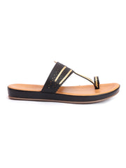 LA SAVIE Women Black Flats Fashion Sandal