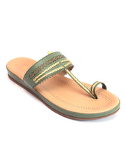 LA SAVIE Women Green Flats Fashion Sandal