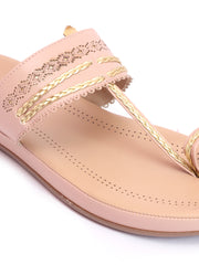 LA SAVIE Women Pink Flats Fashion Sandal