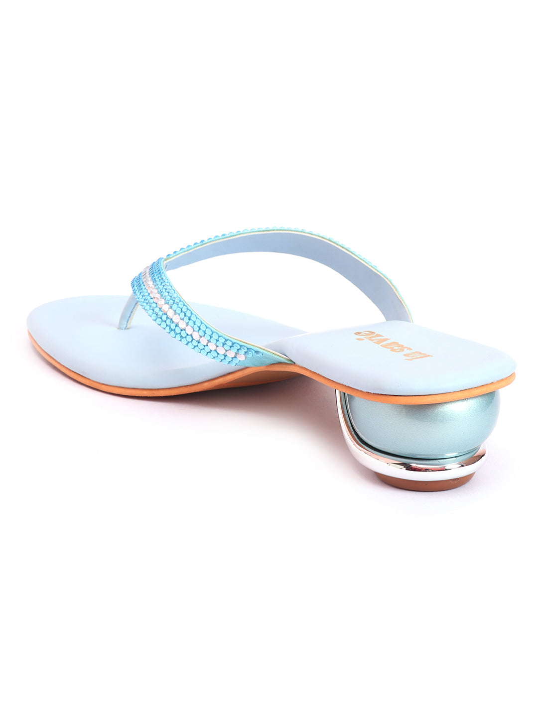 LA SAVIE Women Blue Flats Fashion Sandal