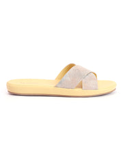 LA SAVIE Women Yellow Flats Fashion Sandal