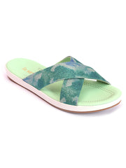 LA SAVIE Women Green Flats Fashion Sandal