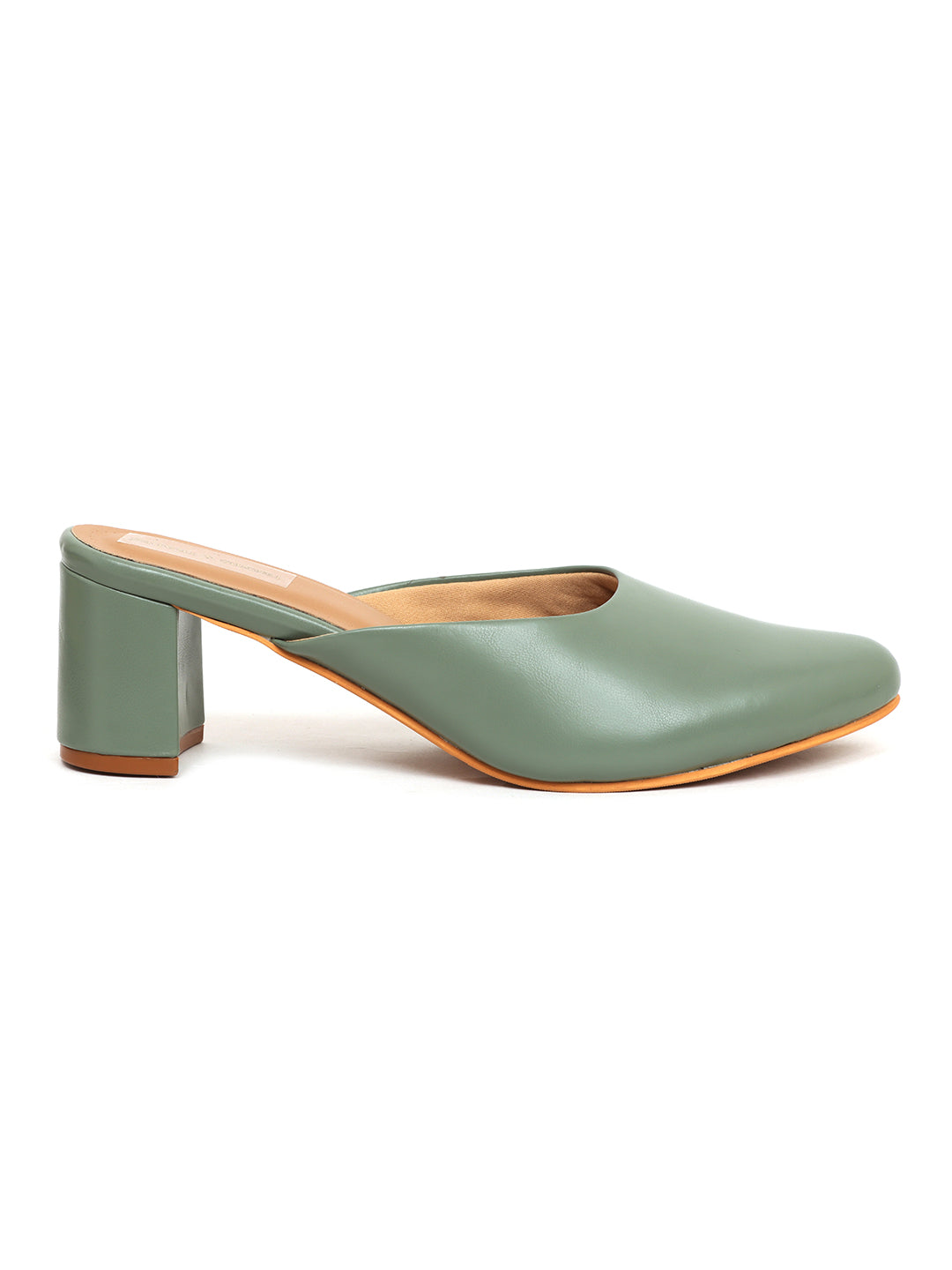 Trends And Trades Block Heel Sandal For Women Green