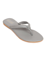 Trends & Trades Self Design Flats Casual Sandal For Women Grey