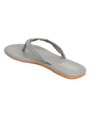 Trends & Trades Self Design Flats Casual Sandal For Women Grey