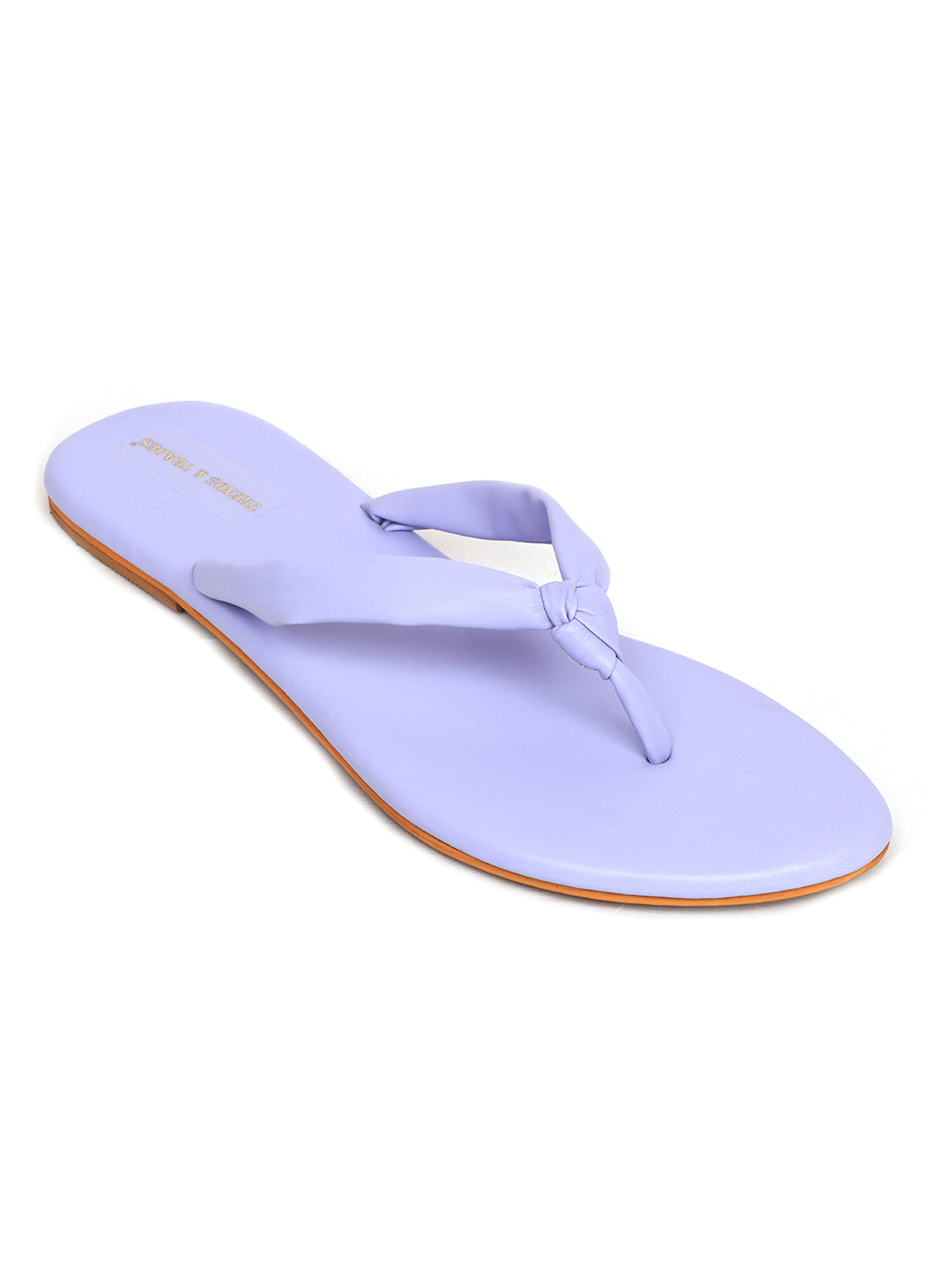 Trends & Trades Self Design Flats Casual Sandal For Women Purple