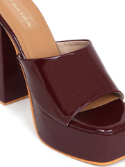 Trends And Trades High Heel Sandal For Women Maroon