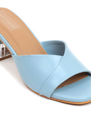 Trends And Trades Block Heel Sandal For Women Blue