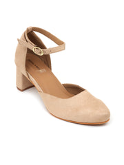 Trends And Trades Block Heel Sandal For Women Beige