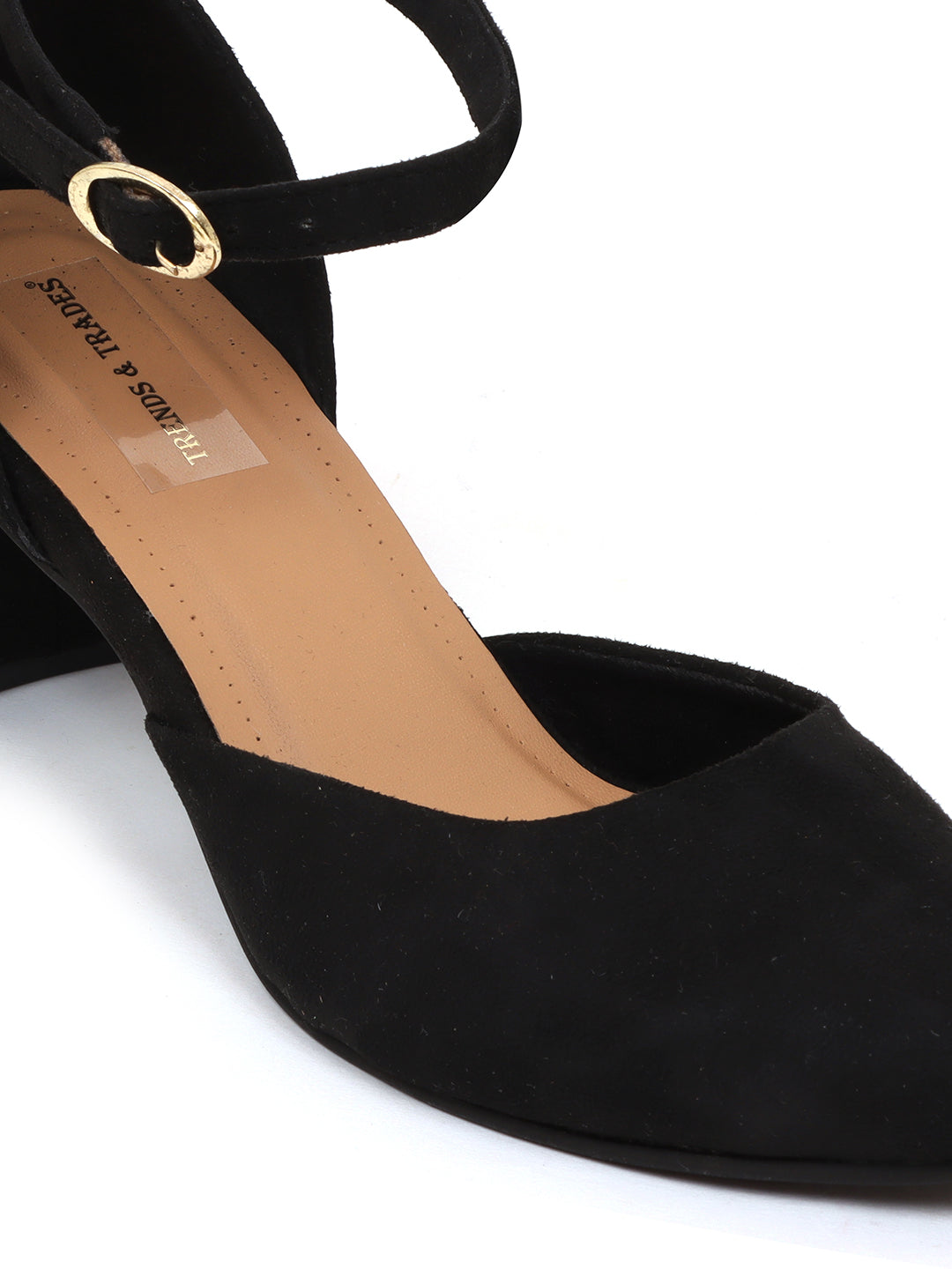 Trends And Trades Block Heel Sandal For Women Black